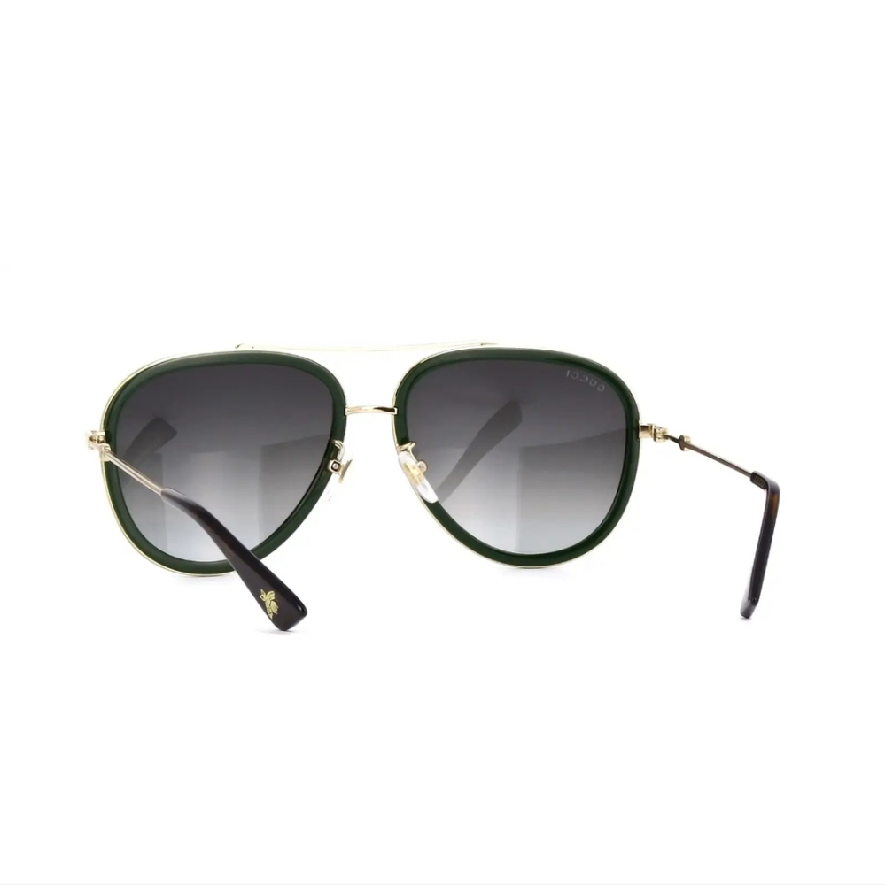 NEW GUCCI GG0062S 003 GREEN RED UNISEX SUNGLASSES GG0062S - Picture 7 of 9